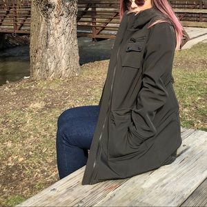 Michael Kors Snap Front Soft Shell Coat